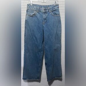 Women's The Ragged Priest Jeans Blue Stone 26 Straight Leg Baggy Rave Skater W28